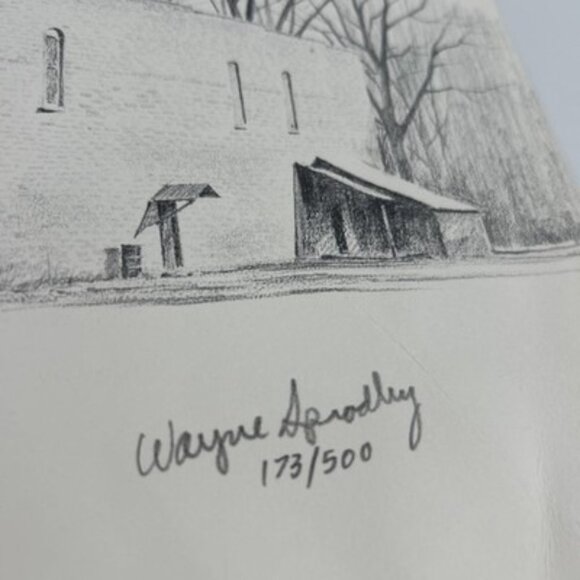 Wayne Spradley Set/2 Cropwell Baptist Church - Post Office Trading Post -Signed - Picture 4 of 16